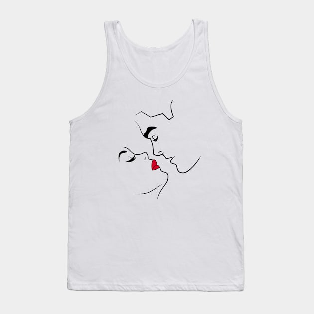 Lineart Lovers Tank Top by Woah_Jonny